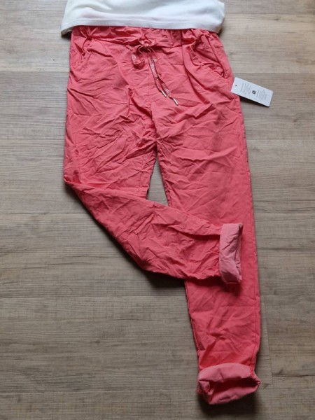 Joggpants coralle Made in Italy Hose Onesize 36-40 stretchig Chino Baggy