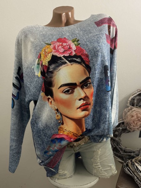 Longsleeve Tunika Glitzer Steinchen 40-44 Sneakers Made in Italy