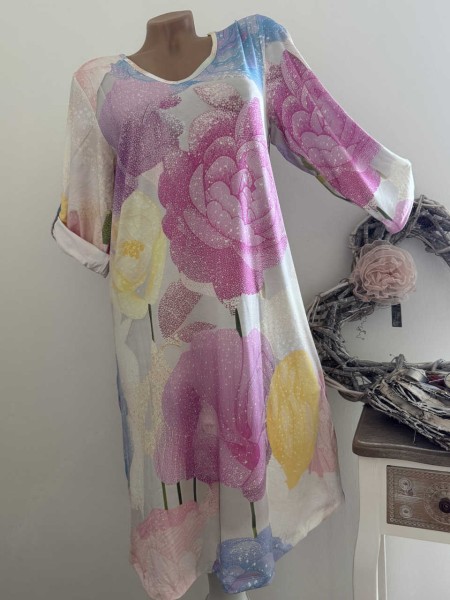 Kleid MISSY L 40 A-Form 7/8 Arm NEU Tunika ohne Glitzer
