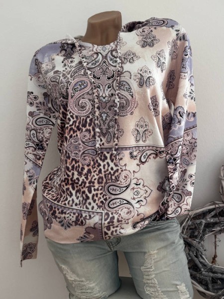 MISSY S/M 36 38 Feinstrick Pulli Pullover Neu Kapuzenpulli Glitzer Nieten