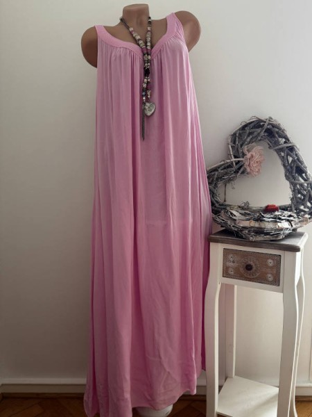 Kleid rosa Trägerkleid Italy NEU 36-42 Made in Italy