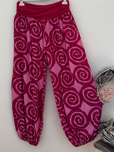 Ballonhose Hose Pluderhose pink rosa Italy Pumphose 36-42 NEU