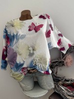 Tunika 36-42 Fledermaus Feinstrick Tunika Schmetterlinge Pulli bunt NEU Made in Italy 1/2 Arm Tunika 36-42 Fledermaus Feinstrick Tunika Schmetterlinge Pulli bunt NEU Made in Italy 1/2 Arm