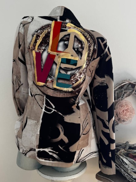 Cooler Blazer Jackett Made in Italy 38-42 Love Graffiti bunt